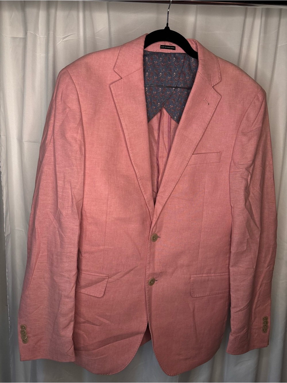 Egara Pink Notch-Lapel Sport Coat